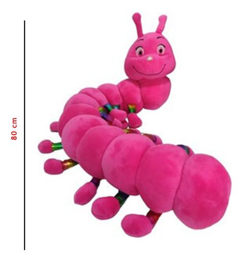 Cuncuna Gusano Peluche Acolchado Suave - 80cm Colores-1