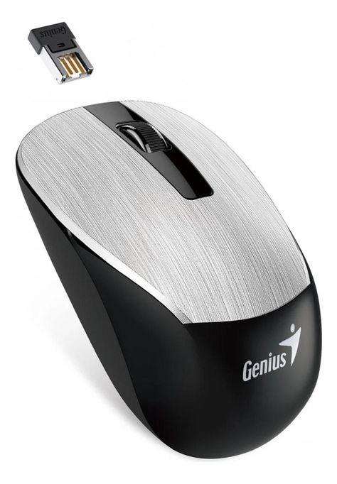 Mouse Inalambrico Marca Genius Nx-7015 V2 Plateado-1