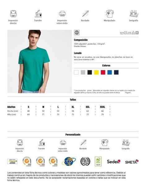 Polera De Algodón Gris Detalle Manga Corta Para Estampar-3