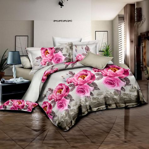 Cubrecama Quilt Verano 1.5 Plazas+funda 50x70 Rosas 613-0