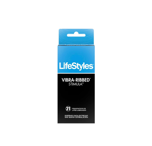 Caja 21 Condones - Lifestyles Vibra Ribbed-1