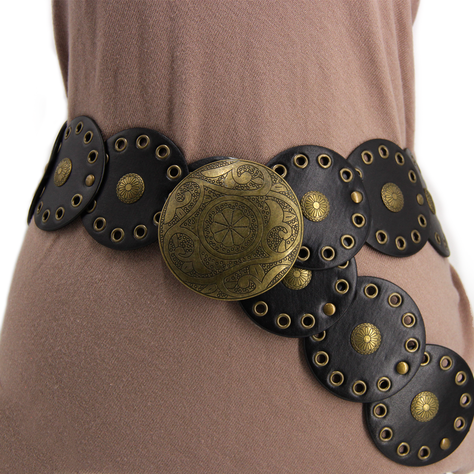 Cinturon de mujer circulos boho-0