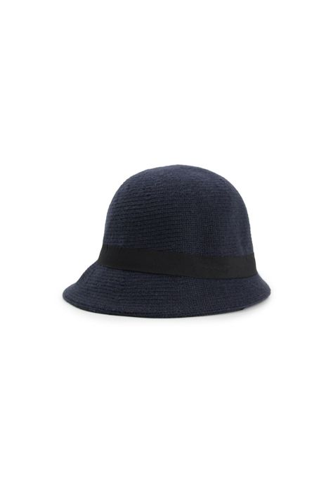 Sombrero de lana con cinta -0