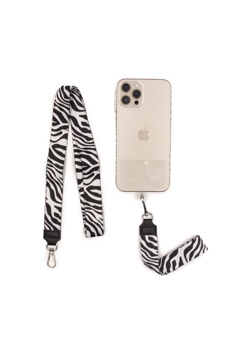 Lanyard estampado cebra Accesoría-0