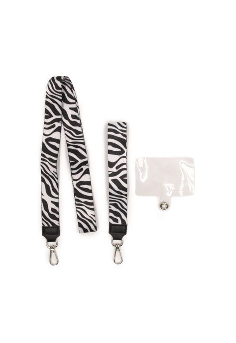 Lanyard estampado cebra Accesoría-1