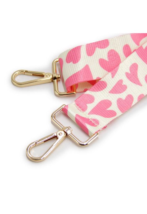 Strap para cartera print corazones -2