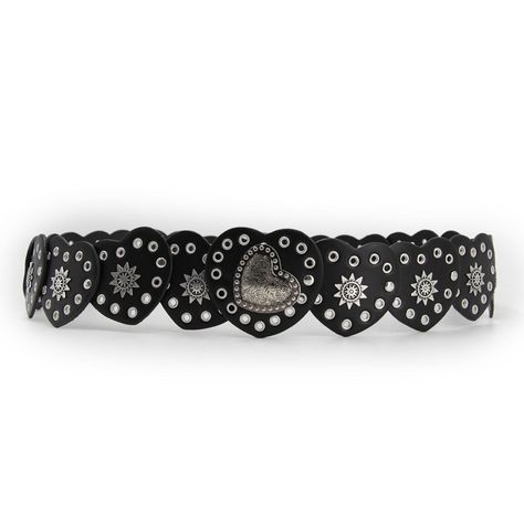 Cinturón de mujer corazones boho-0