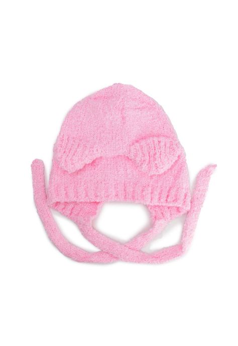 Gorro de lana con orejas -0