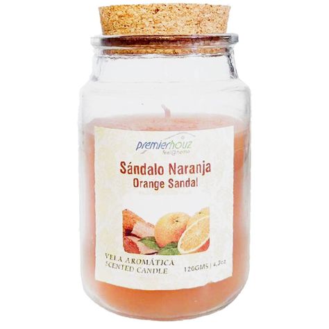 Vela Aromática Sándalo Naranja 120gr-0