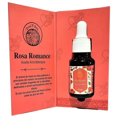 Aceite Aromaterapia Rosa Romance - Desi Vibes-0