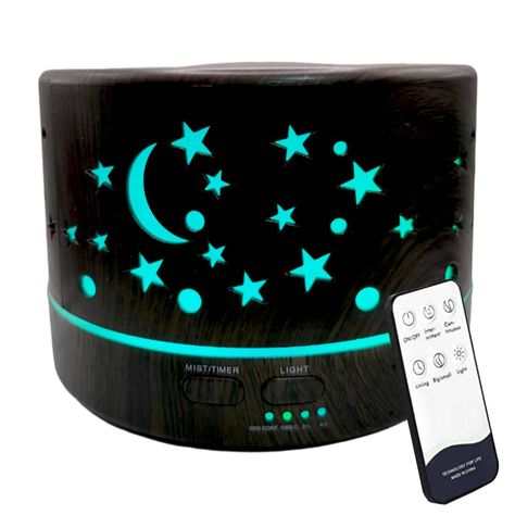 Humidificador Led 500ml Control Remoto Estrellas-0