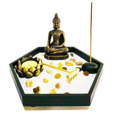 Jardín Zen Hexágono de Buda-0