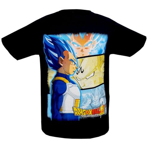 Polera Dragon ball Super Vegeta Doble Estampado-0