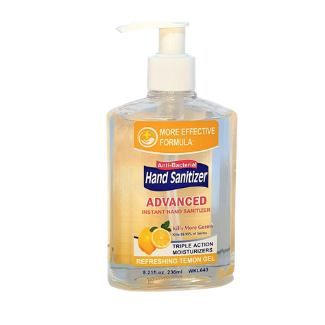 Alcohol Gel 75% Anti-Bacterial Limón 236ml-0