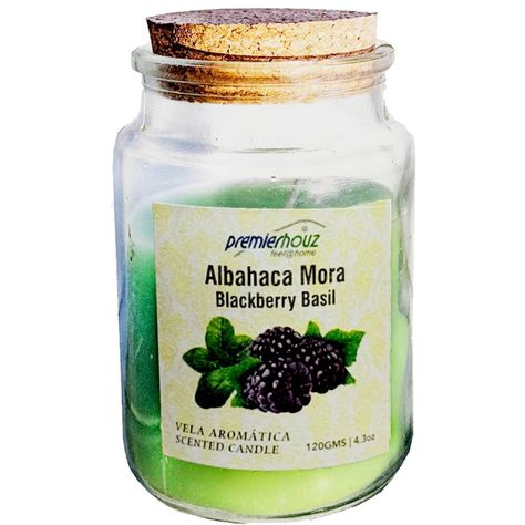 Vela Aromática Albahaca Mora 120gr-0