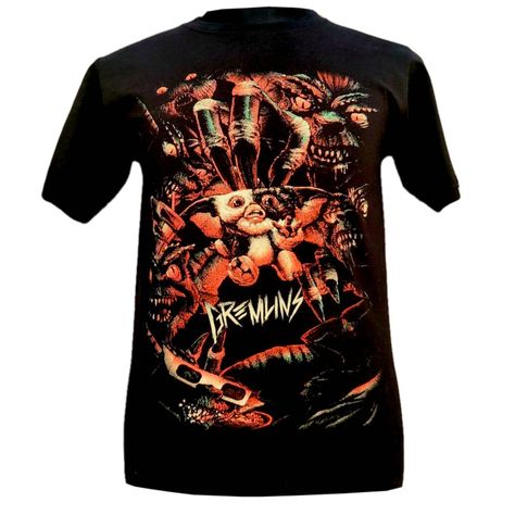 Polera Gremlins Doble Estampado-0