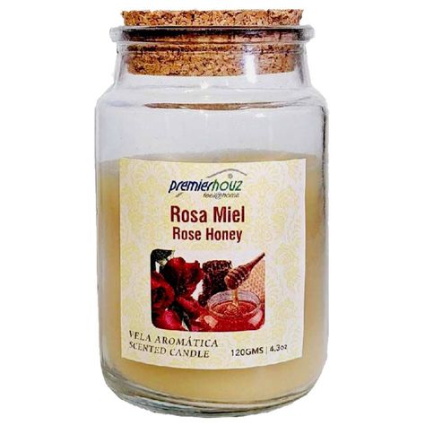 Vela Aromática Rosa Miel 120gr-0