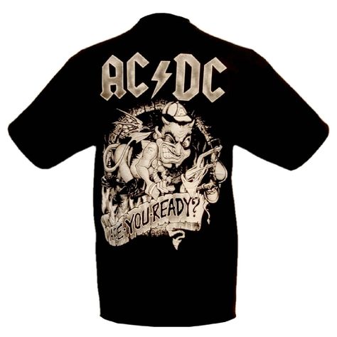 Polera ACDC - Are You Ready Doble Estampado-1