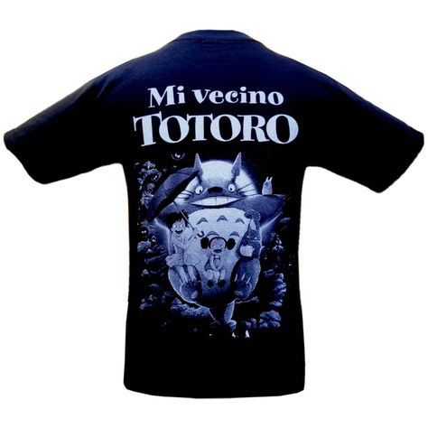Polera Mi vecino Totoro Blue Doble Estampado-1