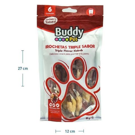 Brochetas para Perros Triple Sabor 6 Unidades-2