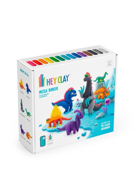 Mega Dinos: 15 Potes Hey Clay-0
