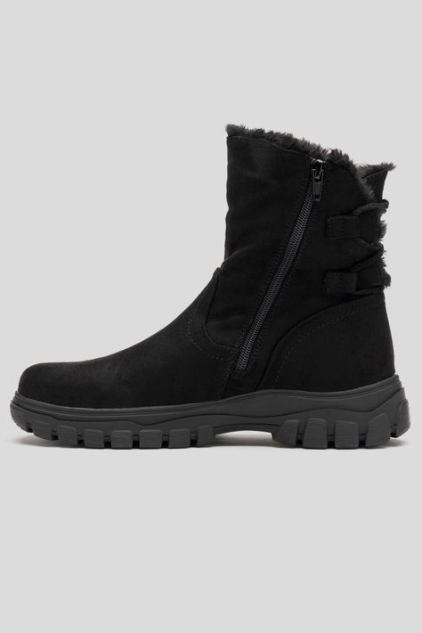Bota Mujer Negro Aventura Thunder Blue-1