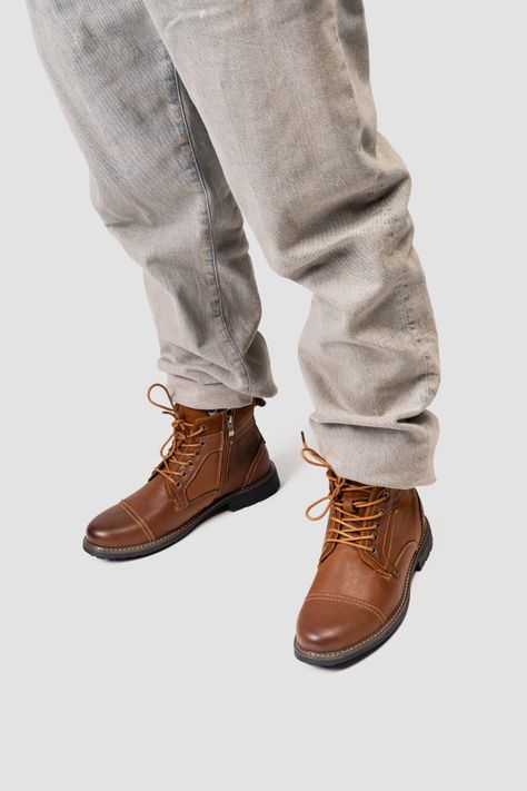 Botín Hombre Camel Íker Thunder Blue-1