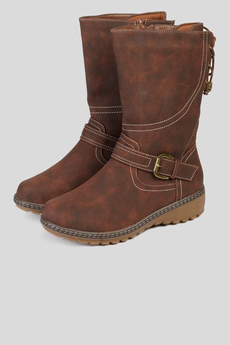 Bota Mujer Café Damara Thunder Blue-2