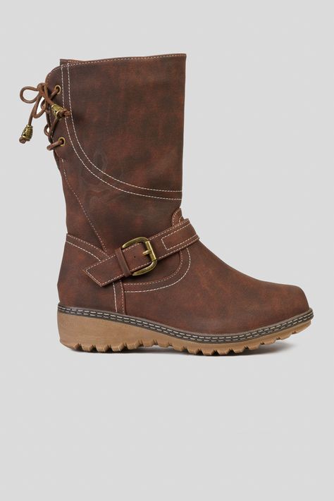 Bota Mujer Café Damara Thunder Blue-0