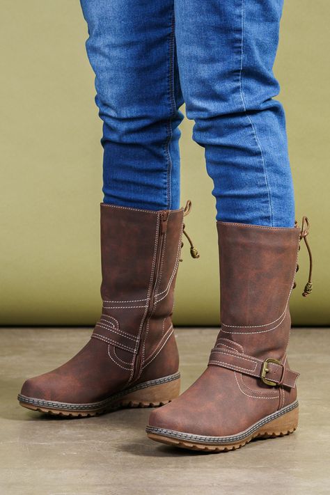 Bota Mujer Café Damara Thunder Blue-1