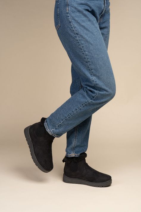 Botín Casual Mujer Negro Savannah Chinitown-1
