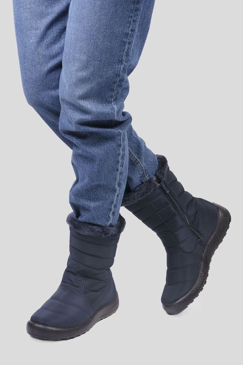Bota Mujer Azul Anya Thunder Blue-0