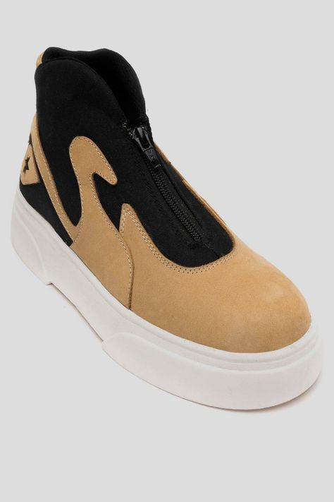 Zapatilla Urbana Mujer Cygnus Camel Landazuri-2
