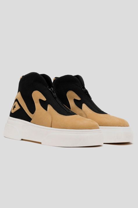 Zapatilla Urbana Mujer Cygnus Camel Landazuri-3