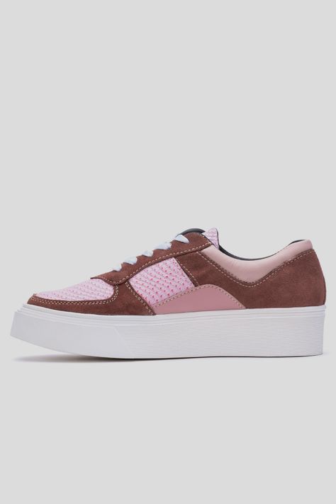 Zapatilla Cuero Romeral Rosada Barrientos-1