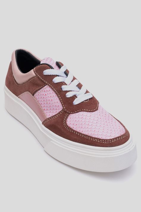 Zapatilla Cuero Romeral Rosada Barrientos-2