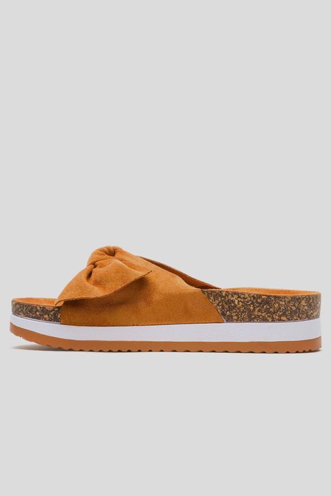 Sandalia Mujer Camel Allison Chancleta-1