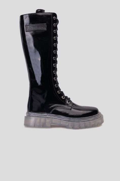 Bota Cuero Daryl Cristal Negra Landazuri-0