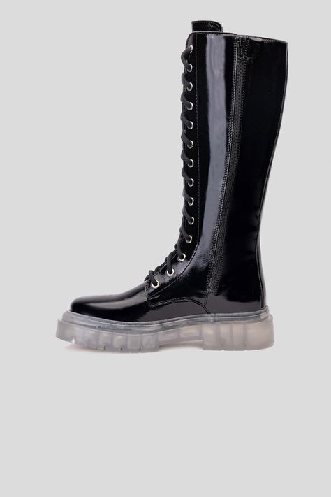 Bota Cuero Daryl Cristal Negra Landazuri-1