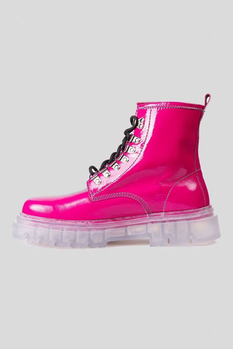Botín Cuero Astar Fucsia Cristal Landazuri-1