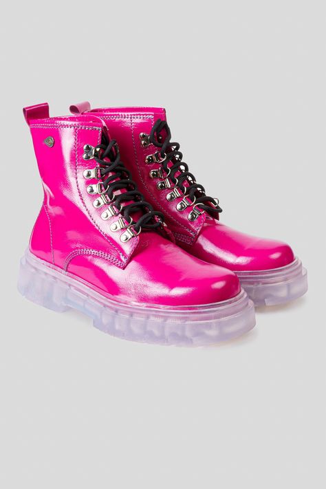Botín Cuero Astar Fucsia Cristal Landazuri-2