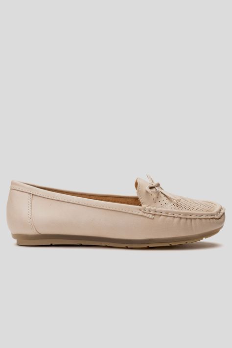 Mocasin Mujer Beige Alessia Chancleta-0