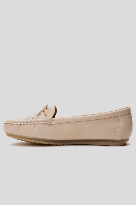 Mocasin Mujer Beige Alessia Chancleta-1
