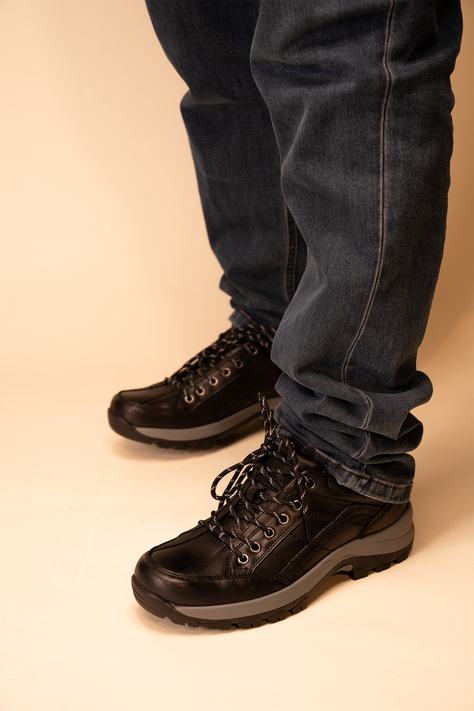 Zapato Hombre Negro Bakari Thunder Blue-1