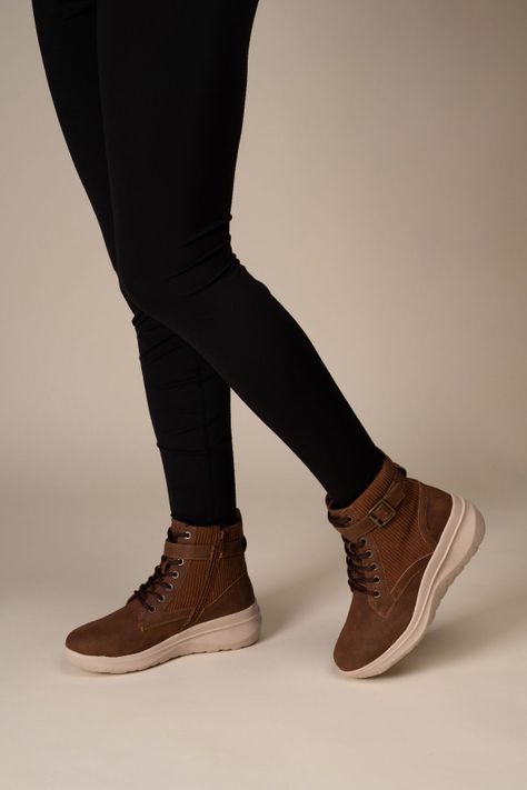 Botín Casual Mujer Karissa Café Chinitown-1