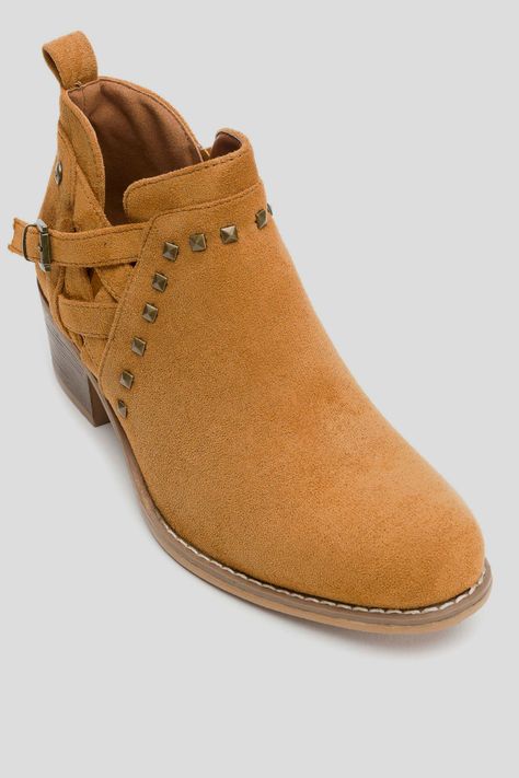 Botín Mujer Camel Cesia Boteli-2
