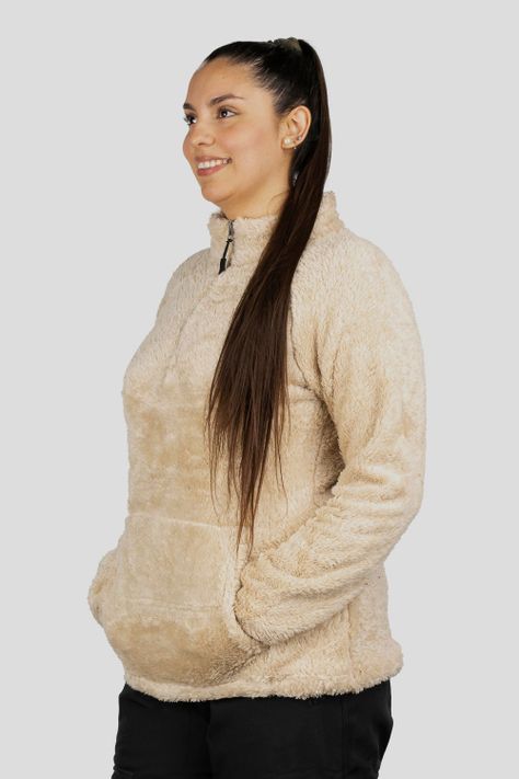 Polar Chiporro Outdoor Cervino Mujer Beige Blue Mountain-1