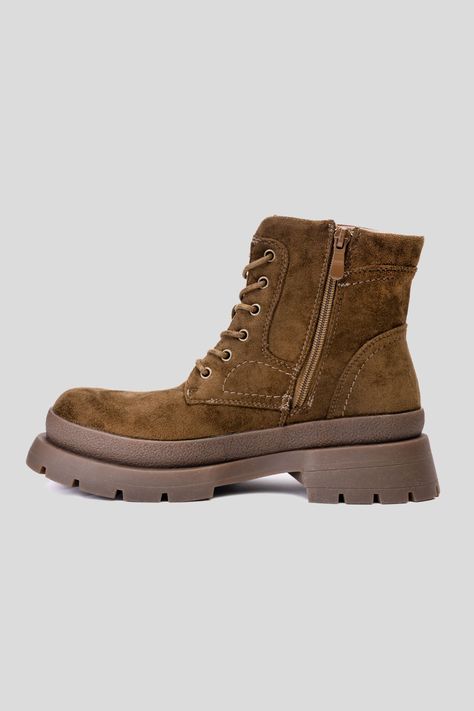 Botín Mujer Khaki Bylur Boteli-1