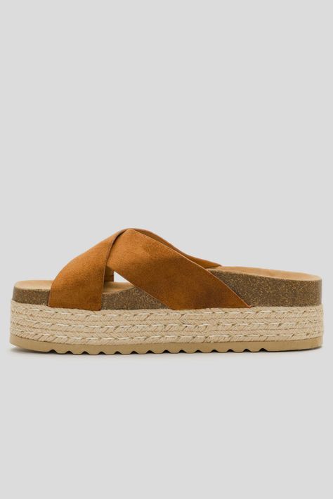Sandalia Mujer Camel Serra Chancleta-1