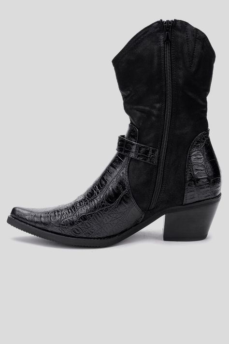 Bota Mujer Negro Mazza Thunder Blue-1